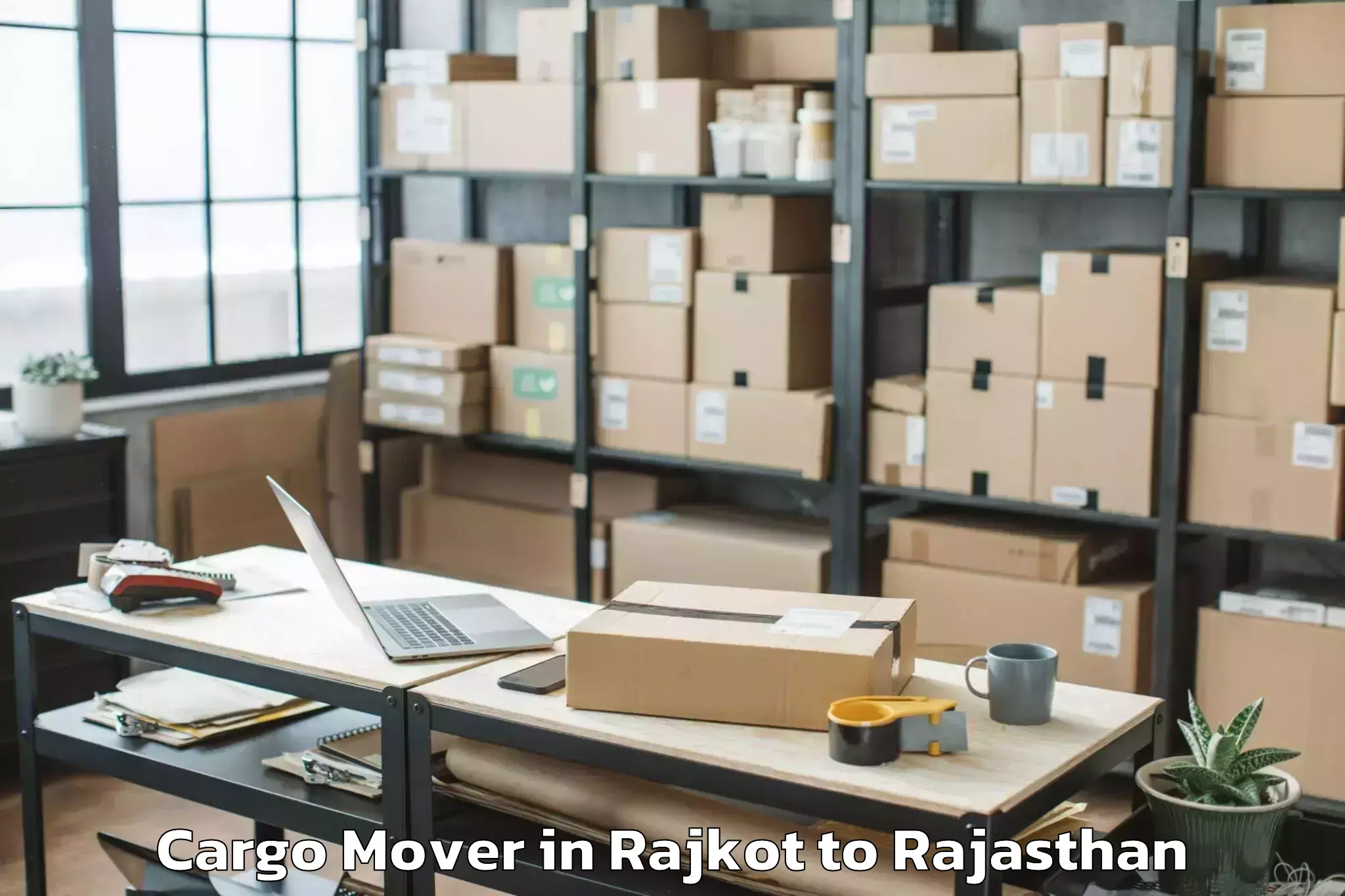 Get Rajkot to Danta Ramgarh Cargo Mover